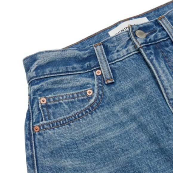 NWT Aritzia Denim Forum The '90s Halle Denim Skirt - Picture 3 of 12